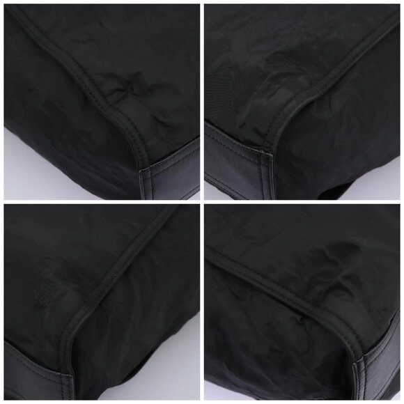 BURBERRY Nova Check Tote Bag Nylon Black Silver Auth ep7664 - Picture 16 of 16